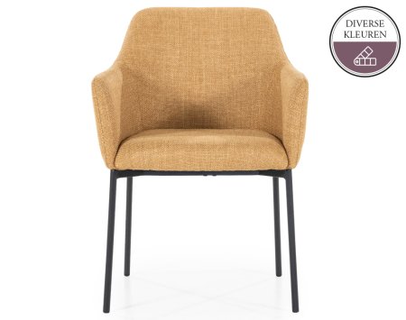 CHARLIE Eetkamerstoel Linea Mosterd CHARLIE Eetkamerstoel Linea Mosterd