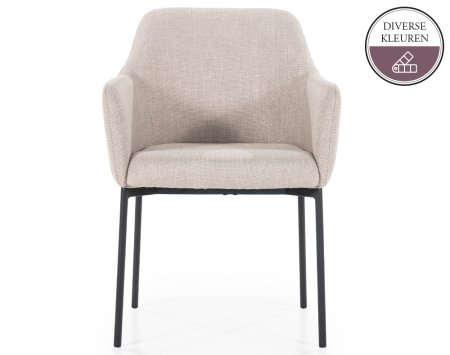 CHARLIE Eetkamerstoel Linea Taupe CHARLIE Eetkamerstoel Linea Taupe