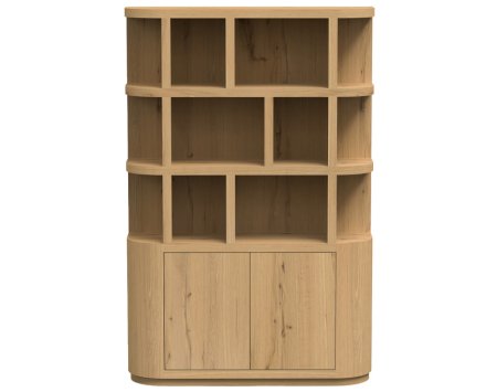 MILAAN Boekenkast 145 cm Naturel MILAAN Boekenkast 145 cm Naturel