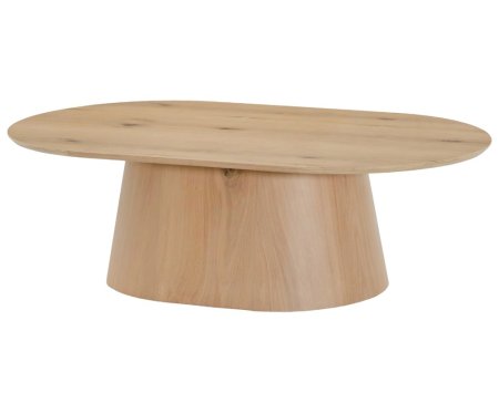 MILAAN Salontafel Ovaal 120 cm Naturel