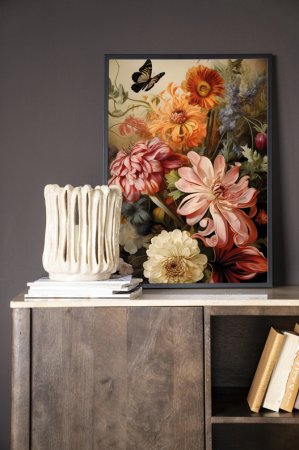VINTAGE FLOWERS Wanddecoratie VINTAGE FLOWERS Wanddecoratie