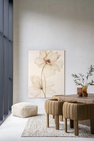 WHITE FLOWERS Wanddecoratie WHITE FLOWERS Wanddecoratie