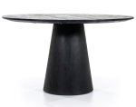 KANYA Eettafel rond 130, Zwart KANYA Eettafel rond 130, Zwart