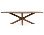 BEAU Eettafel 260x110 cm Licht Bruin BEAU Eettafel 260x110 cm Licht Bruin