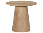 MILAAN Bijzettafel Rond 50 cm Naturel