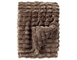 LASSE Plaid  Drijfhout bruin