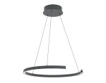 LIVORNO Hanglamp &Oslash;80 zwart up&down 1 open cirkelvorm